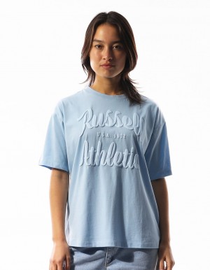 Russell Athletic Annie Oversized Magliette Donna Blu | 5923DXBYF