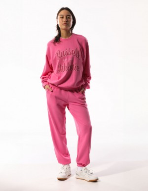 Russell Athletic Annie Oversized Maglioni Girocollo Donna Rosa | 8490VLIMN