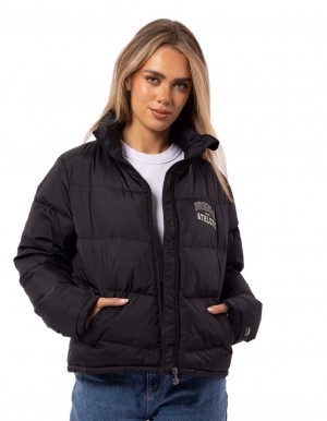 Russell Athletic Arch Logo Giacca Puffer Donna Nere | 0915JUTWB