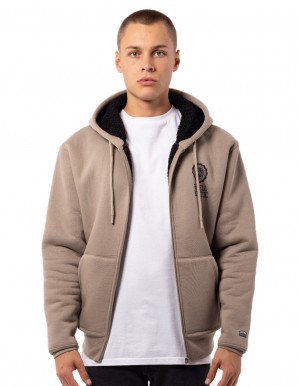 Russell Athletic Collegiate Sherpa Giacche Uomo Marroni | 1249SZBTP