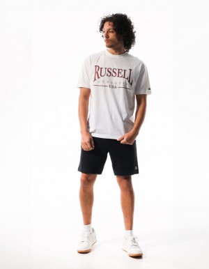 Russell Athletic Glendale Oversized Magliette Uomo Bianche | 3865QNBIZ