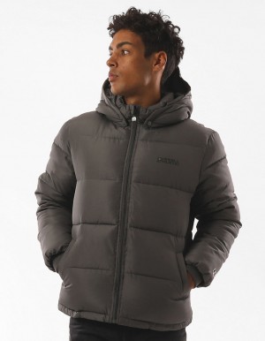 Russell Athletic Hampton Piumino Puffer Uomo Grigie | 9125VWPBQ