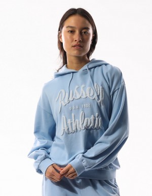 Russell Athletic Maplewood Oversized Felpa con Cappuccio Donna Blu | 3197YDWVZ