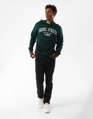 Russell Athletic Originals Heritage Felpa con Cappuccio Uomo Verdi | 7546AUERD