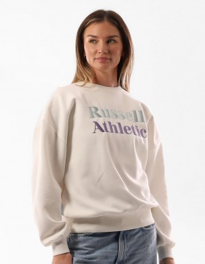 Russell Athletic Two Maglioni Girocollo Donna Beige | 2814KRXSL