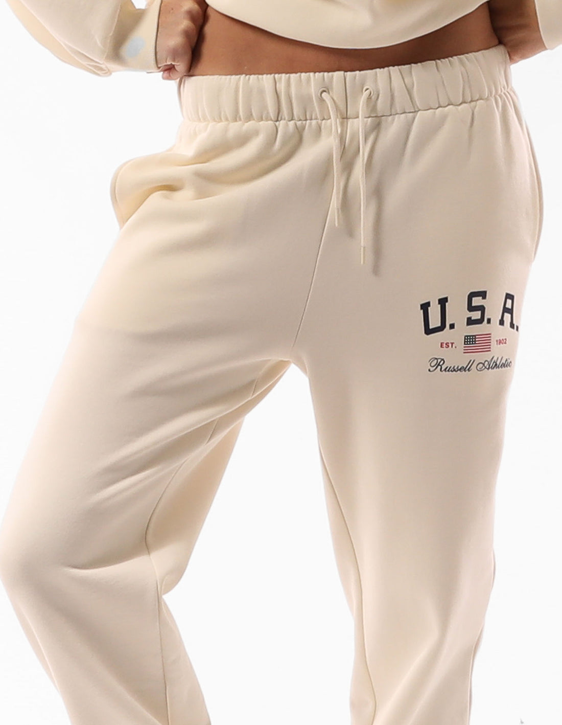 Russell Athletic 1902 Baggy Track pants Donna Beige | 5374UKTXC