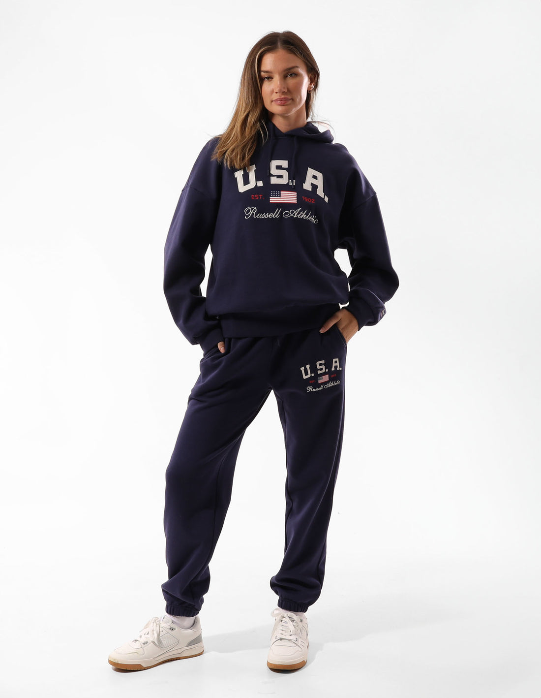 Russell Athletic 1902 Baggy Track pants Donna Blu | 5847XIEDH