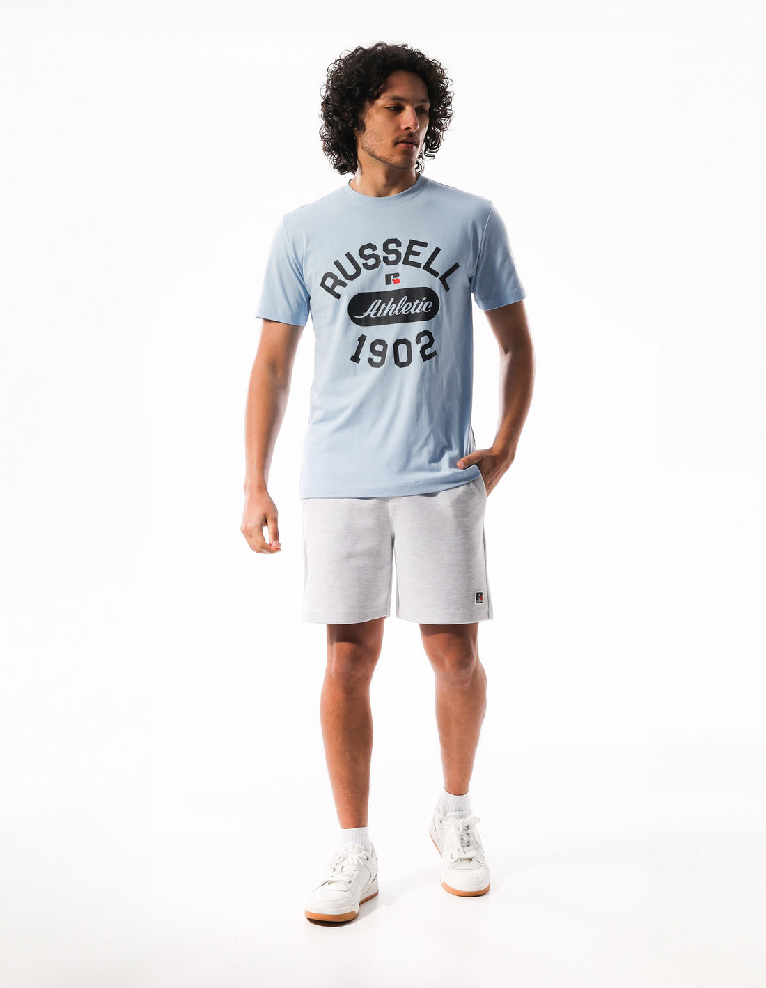 Russell Athletic 1902 Flock Magliette Uomo Blu | 0495IOKAJ