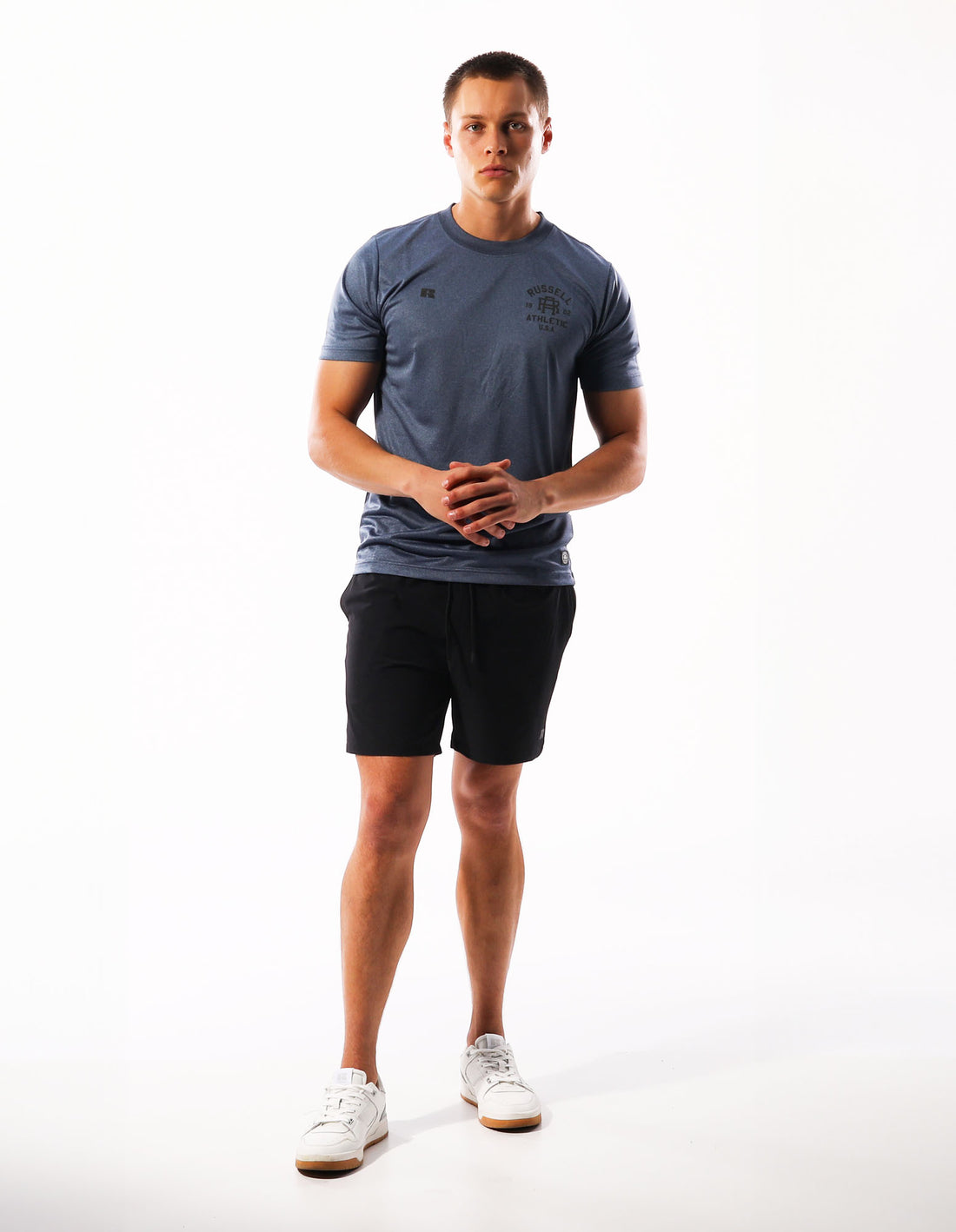 Russell Athletic Active Magliette Uomo Blu Marino | 0341TPHNA