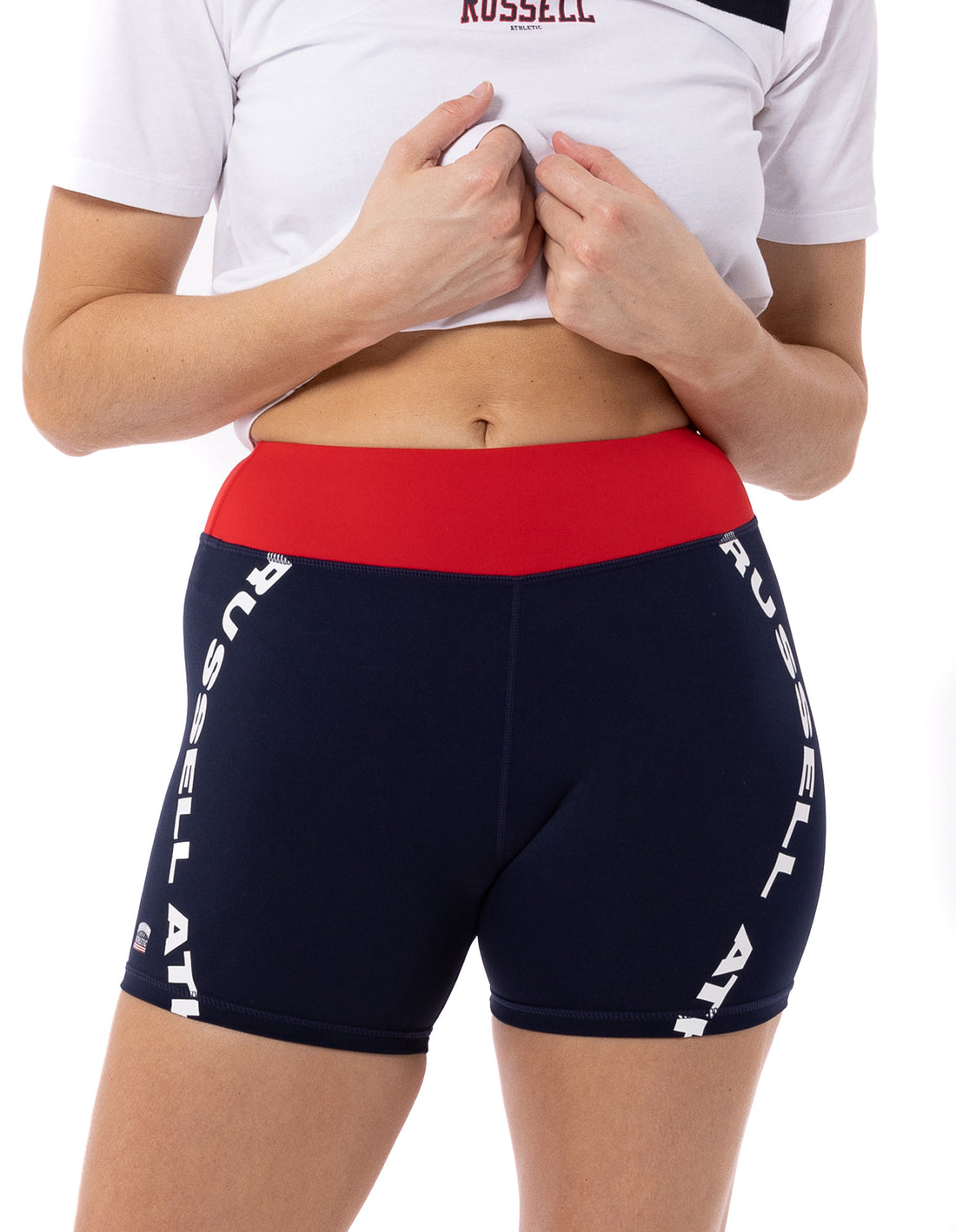 Russell Athletic Americana Mini Bike Pantaloncini Donna Blu Marino | 0583IUHRD