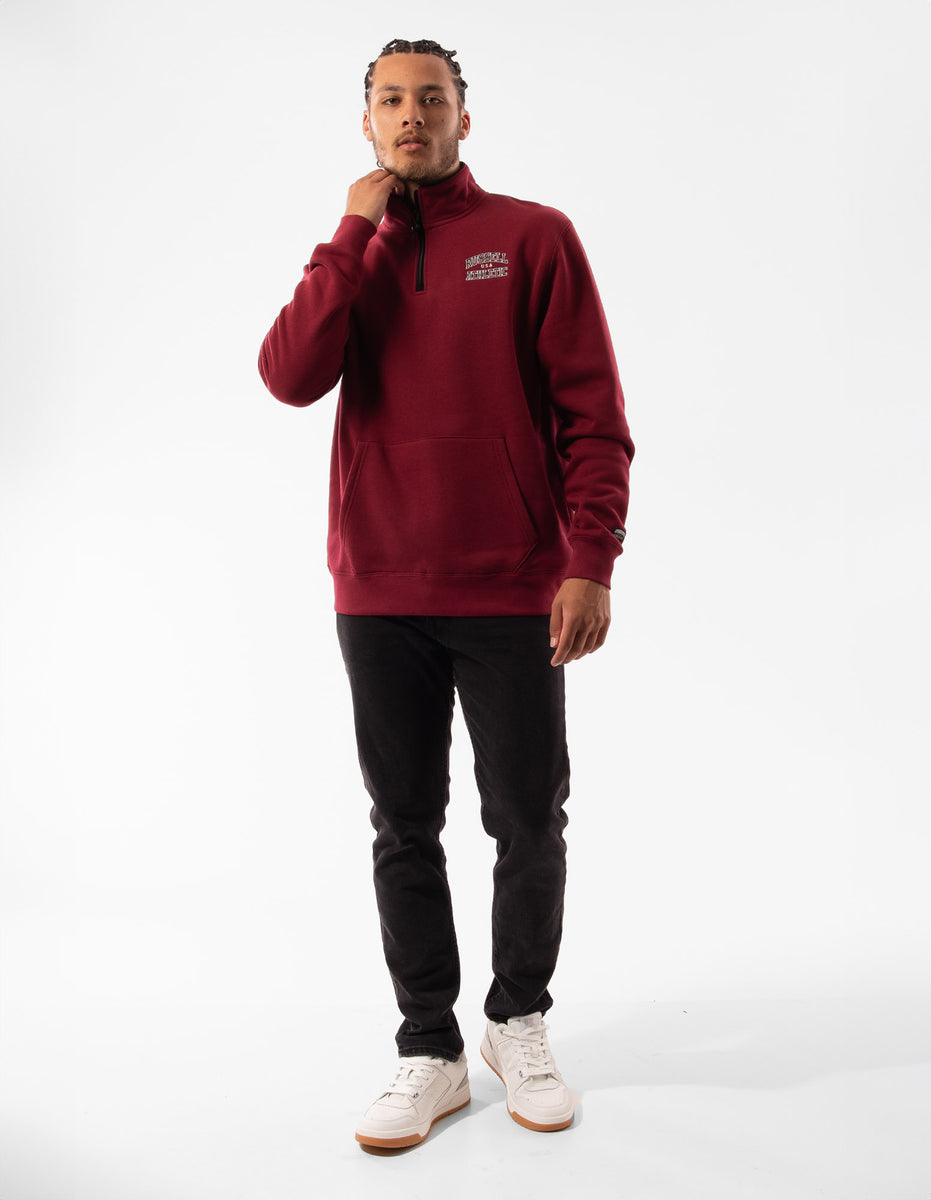 Russell Athletic Arch 1/4 Zip Top Uomo Bordeaux | 5427AYJQX