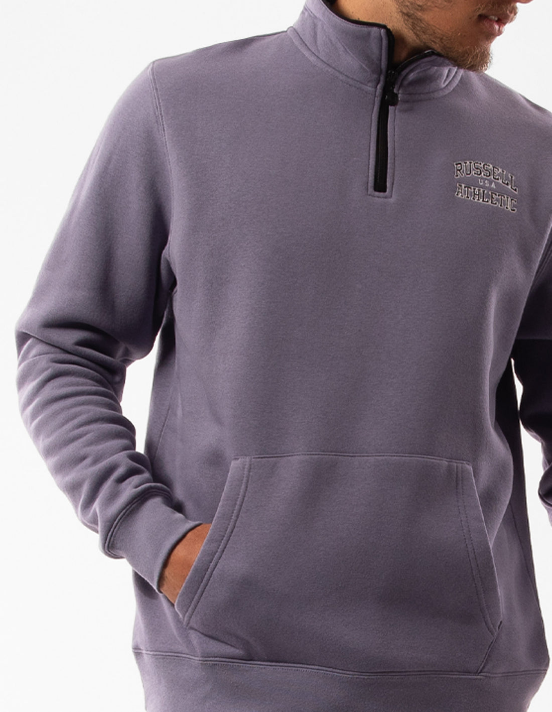 Russell Athletic Arch 1/4 Zip Top Uomo Viola | 1634XMQLG