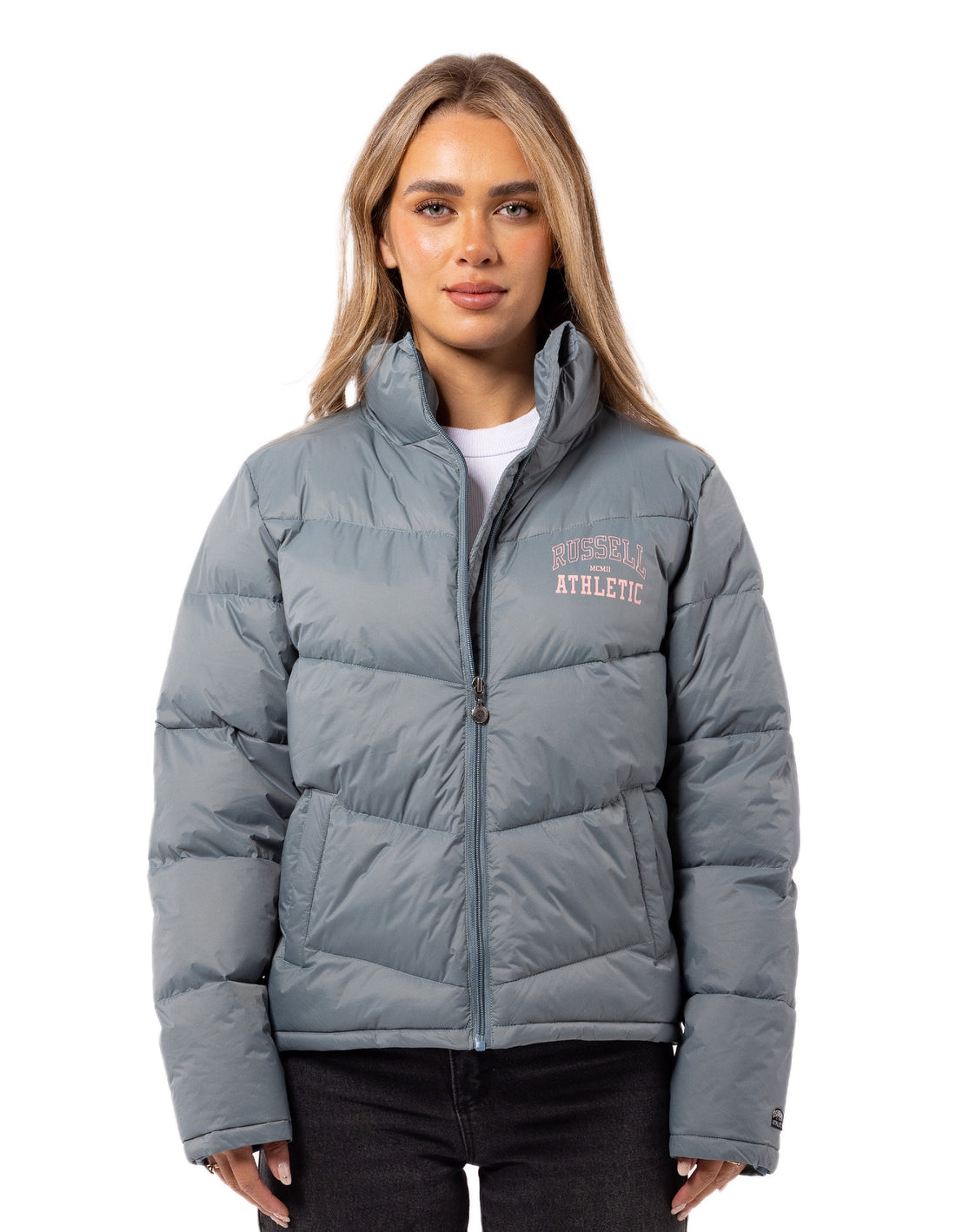 Russell Athletic Arch Logo Giacca Puffer Donna Indaco | 4527VSTBA