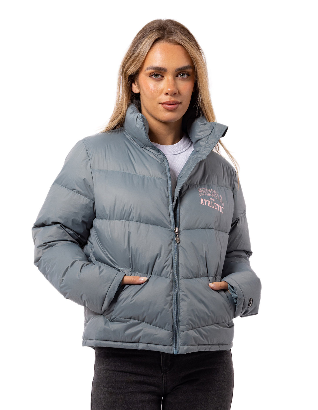 Russell Athletic Arch Logo Giacca Puffer Donna Indaco | 4527VSTBA