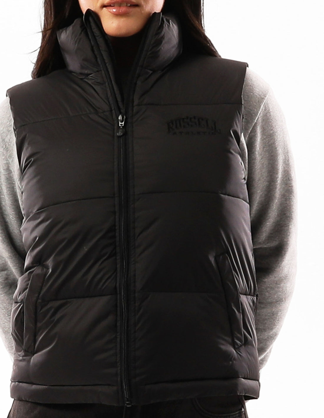 Russell Athletic Arlington Vest Giacca Puffer Donna Nere | 1536UNVAX