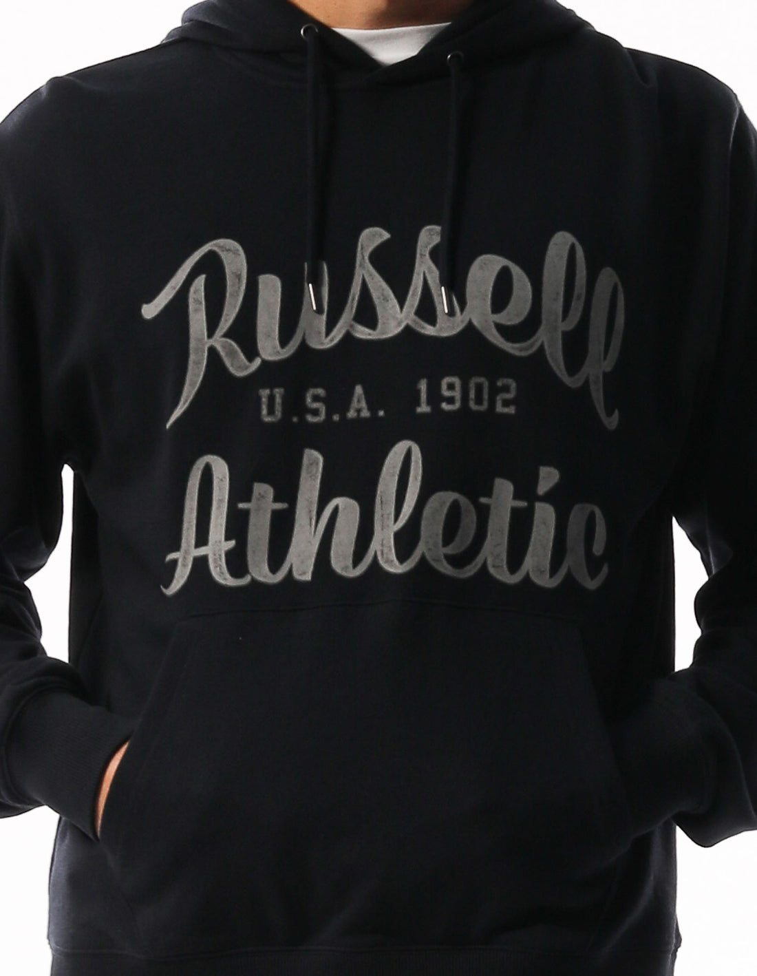 Russell Athletic Baseball Arch Felpa con Cappuccio Uomo Grigie | 4973VKOUN