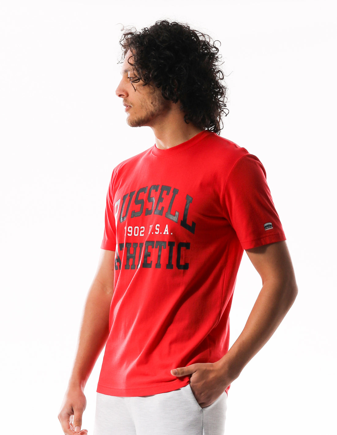 Russell Athletic Big Arch Magliette Uomo Rosse | 3580VOHDE