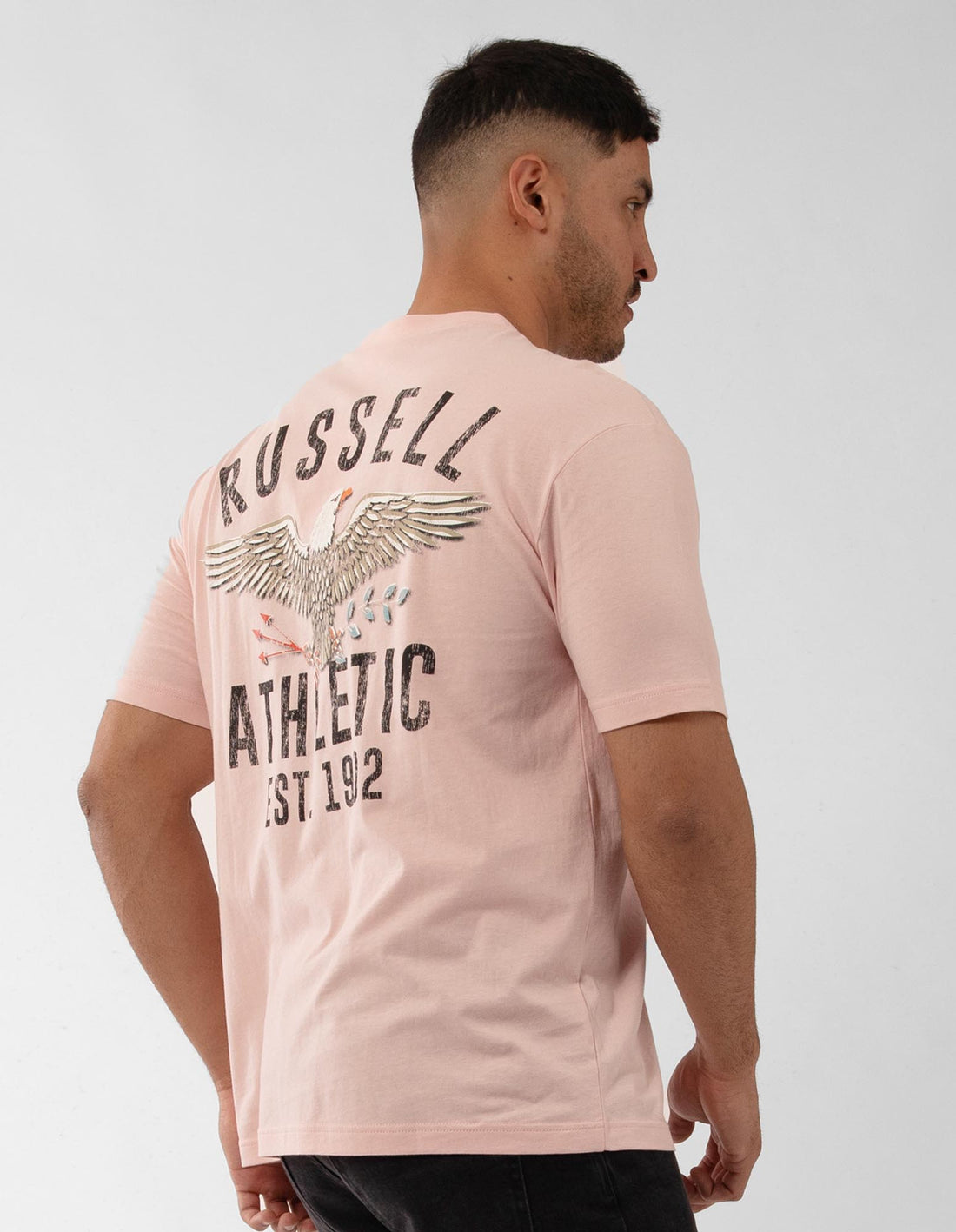 Russell Athletic Big Boss Eagle Magliette Uomo Rosa | 3072LMJRZ