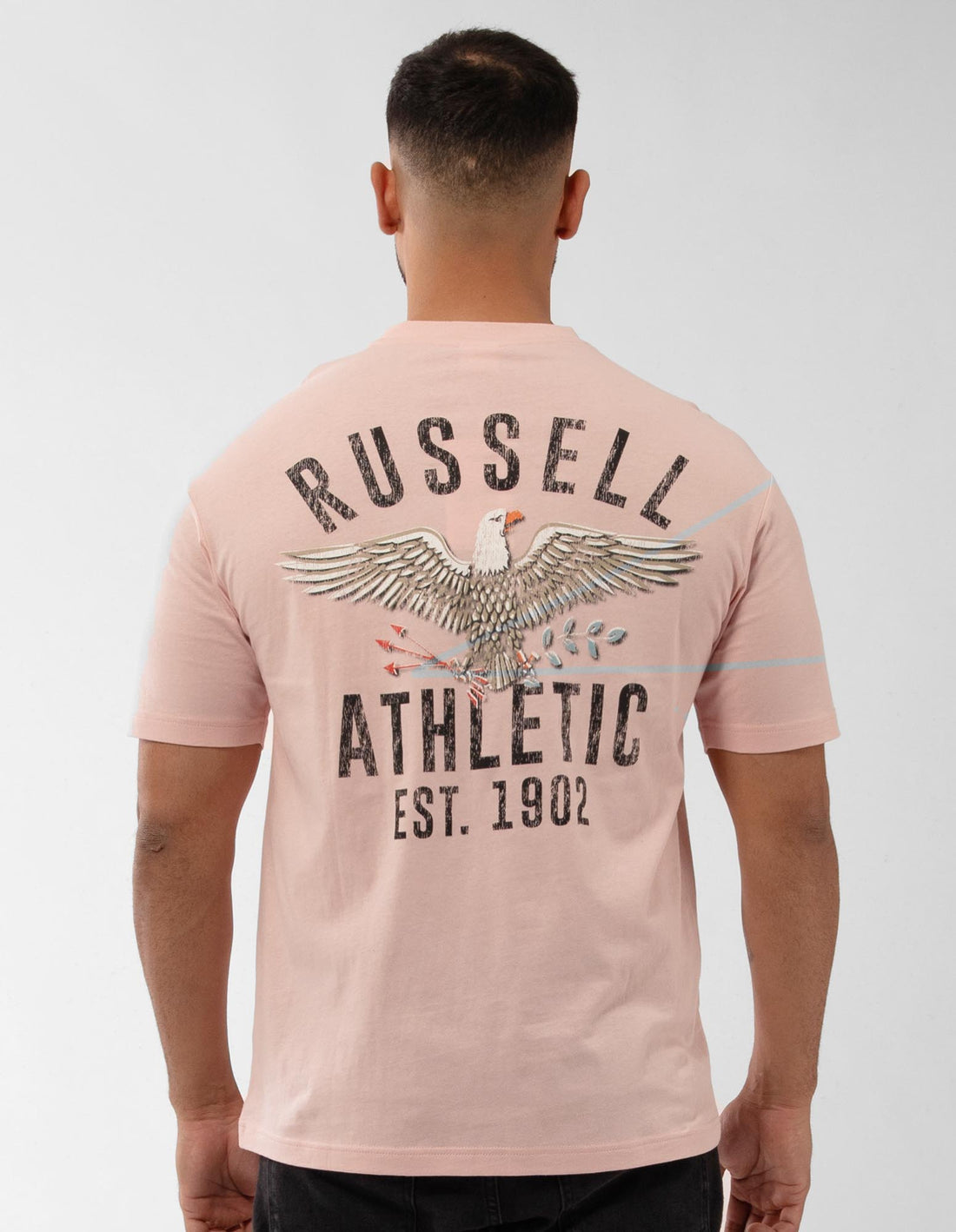 Russell Athletic Big Boss Eagle Magliette Uomo Rosa | 3072LMJRZ