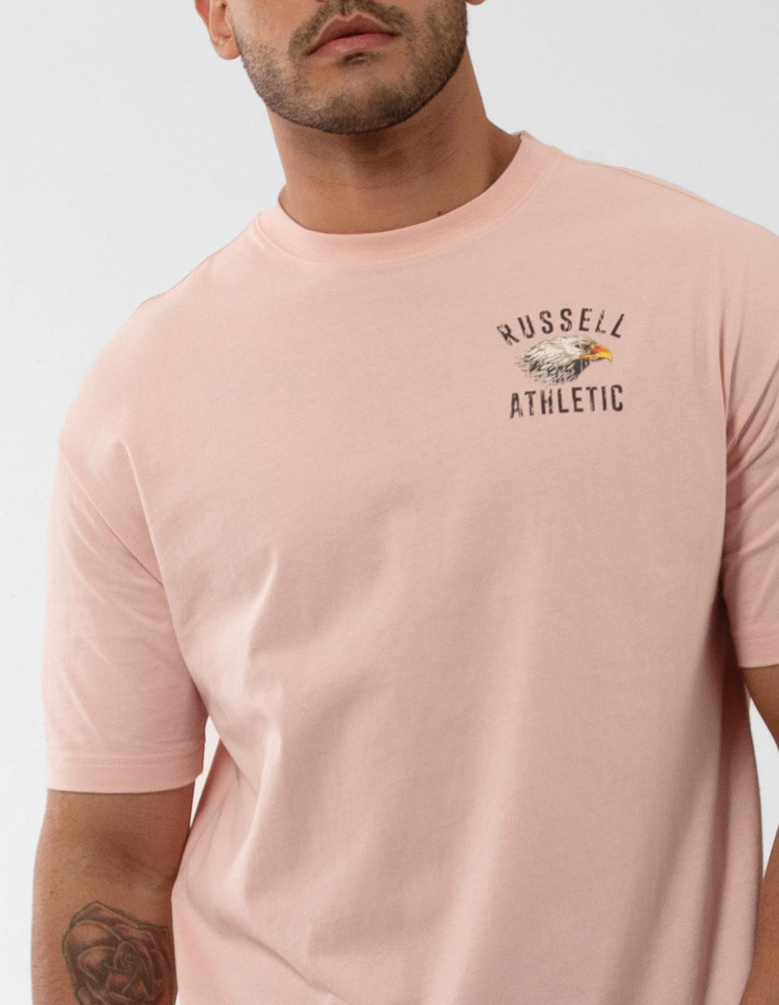 Russell Athletic Big Boss Eagle Magliette Uomo Rosa | 3072LMJRZ