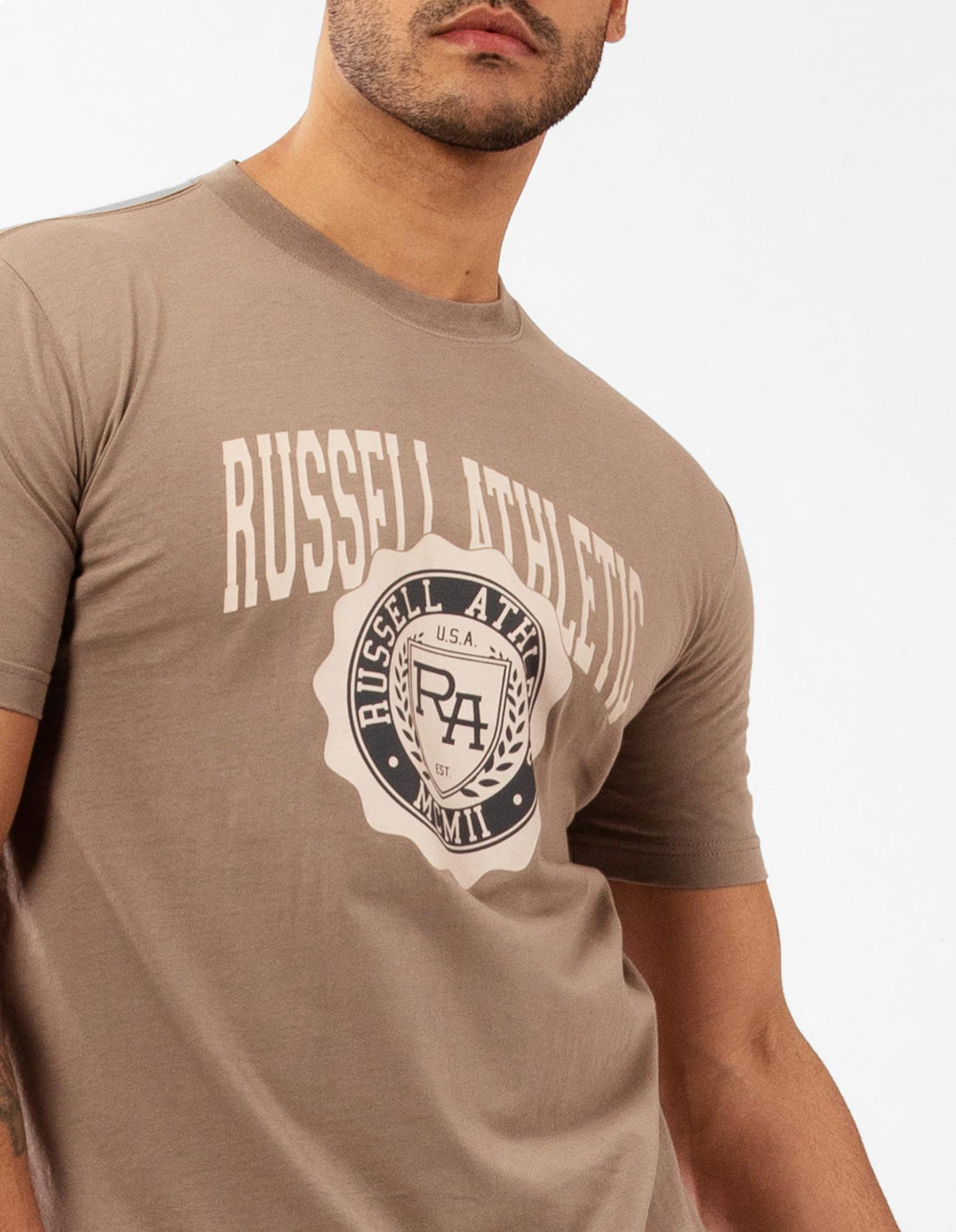 Russell Athletic Big Seal Magliette Uomo Beige | 4109MROQZ