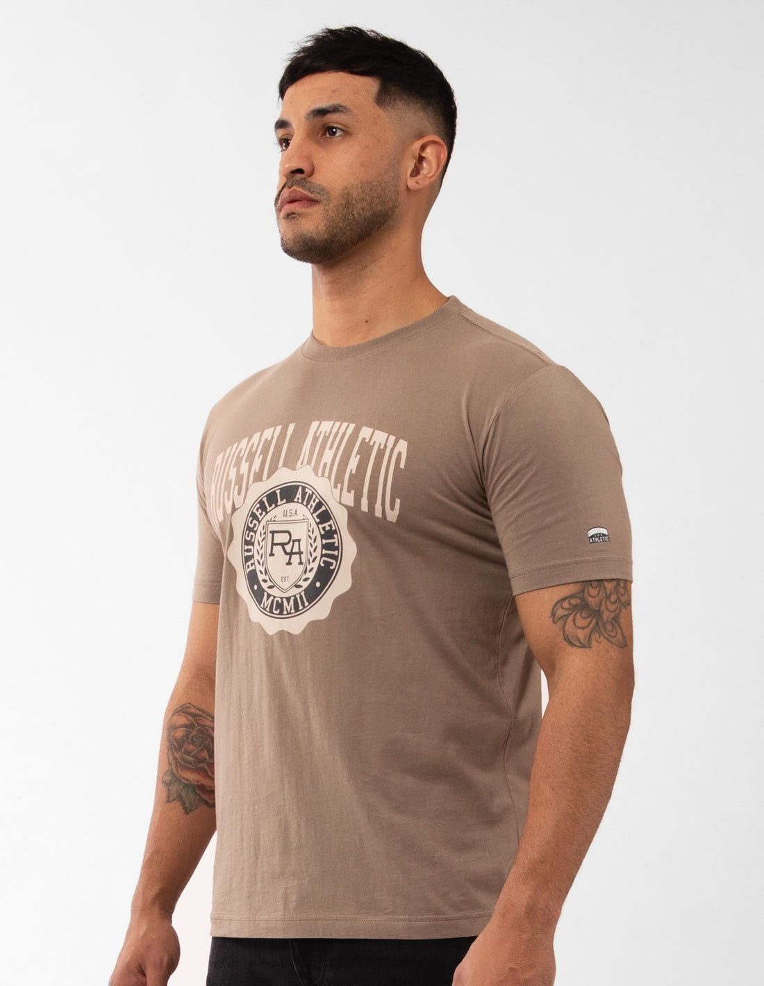 Russell Athletic Big Seal Magliette Uomo Beige | 4109MROQZ