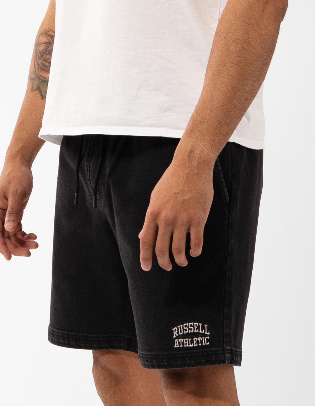 Russell Athletic Calabasas Denim Pantaloncini Uomo Nere | 9215EDBQC