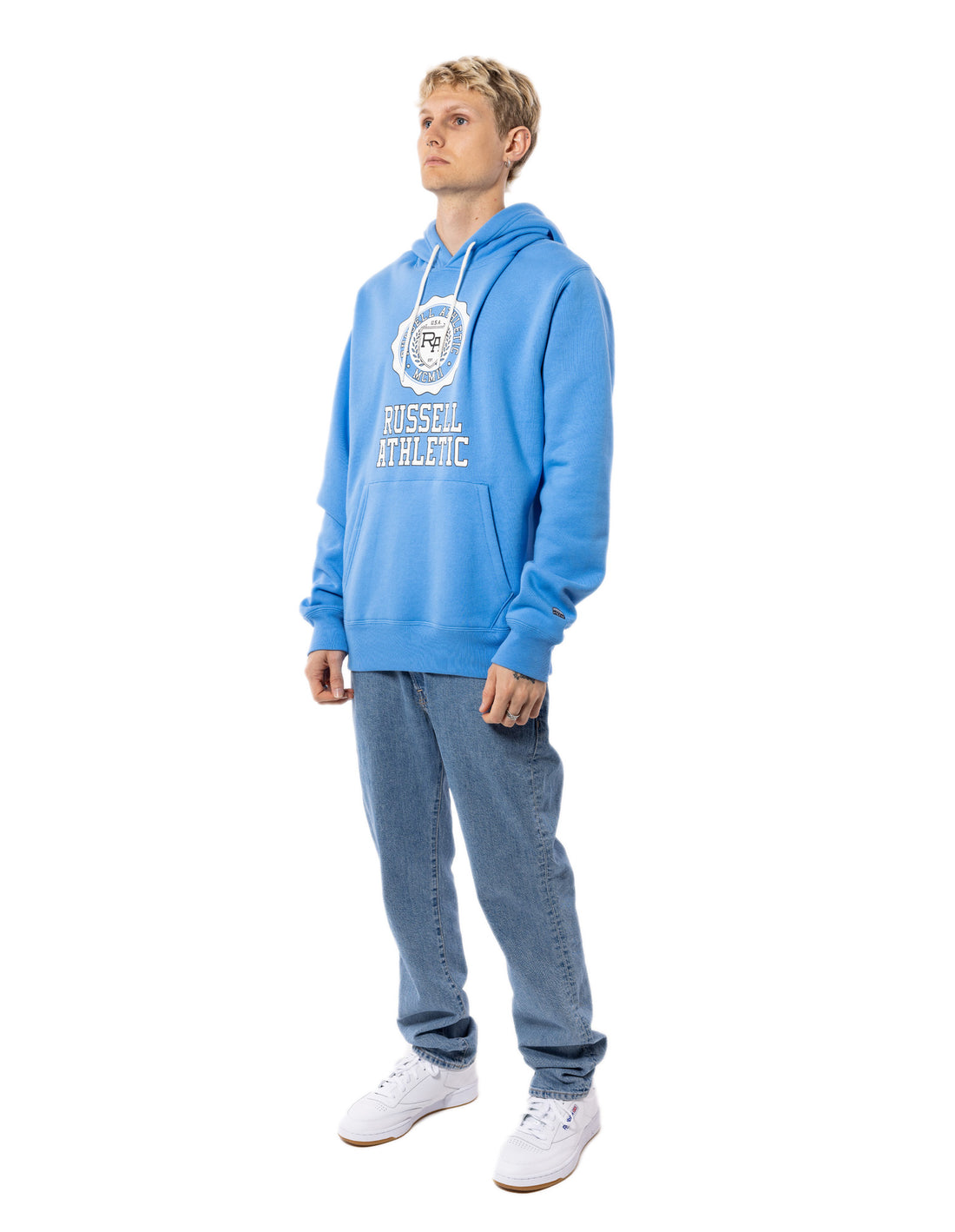 Russell Athletic Collegiate Felpa con Cappuccio Uomo Blu | 8249ABSPQ