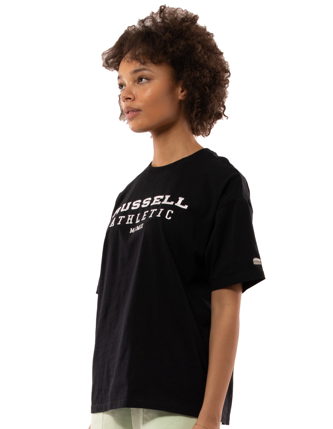 Russell Athletic Elements Oversize Magliette Donna Nere | 2657HDOFJ