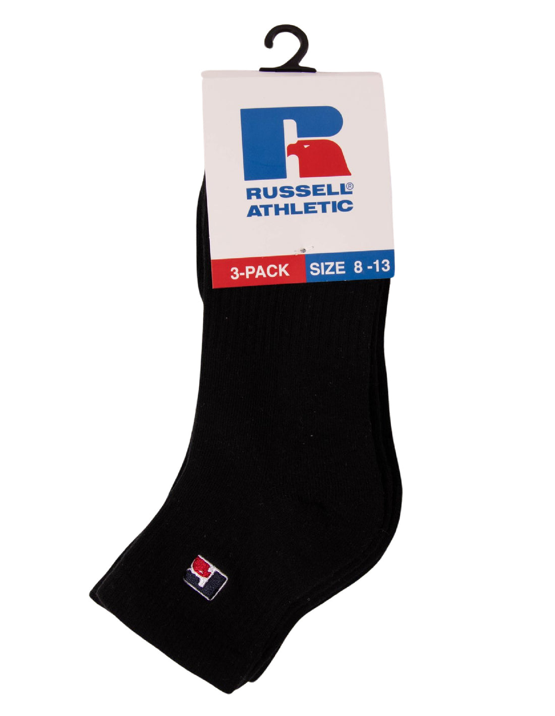 Russell Athletic Essential Quarter 3 Pack Calzini Accessories Nere | 4109RBVYW