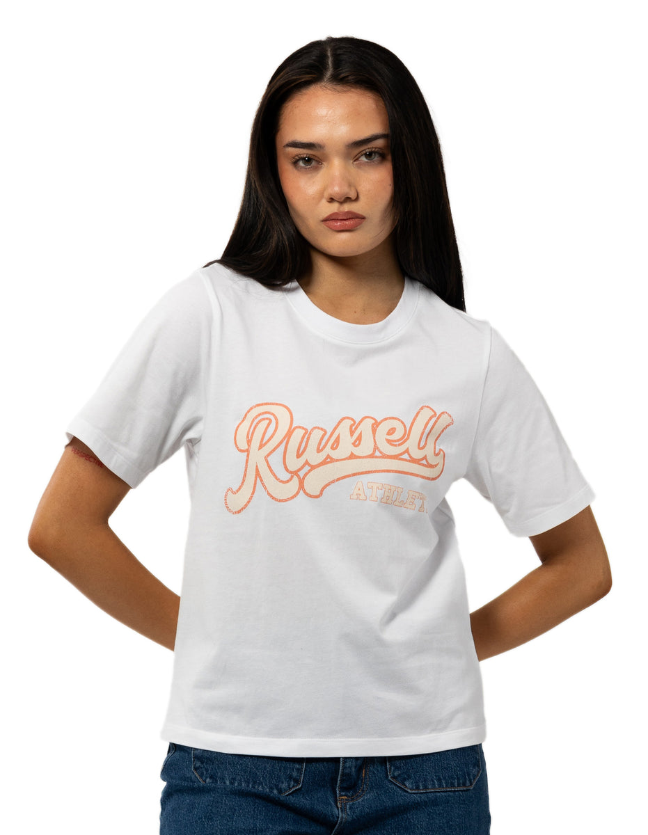 Russell Athletic Groupie Magliette Donna Bianche | 3816EWGYD