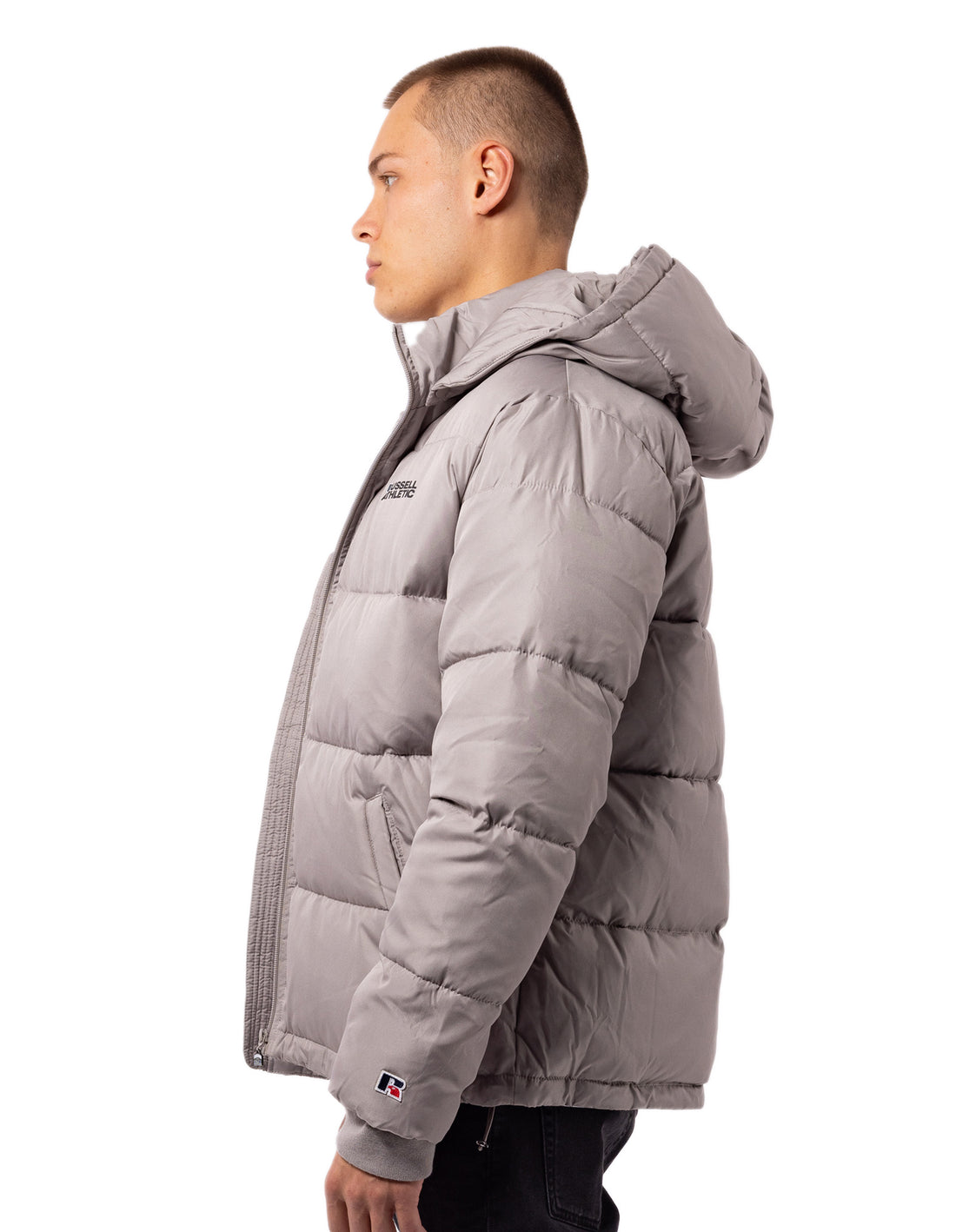 Russell Athletic Hamptonin Timber Piumino Puffer Uomo Grigie Chiaro Marroni | 2360RXHOZ