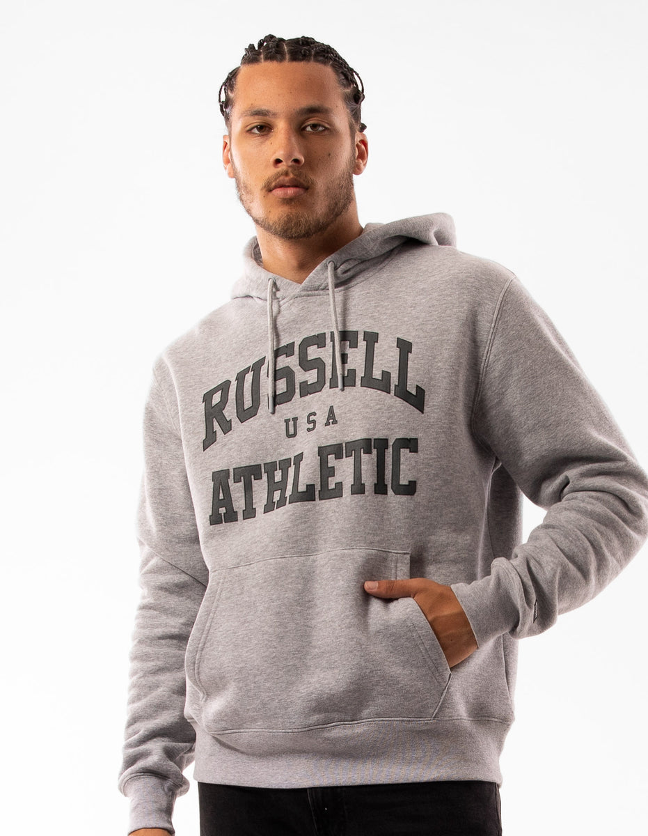 Russell Athletic Houston Felpa con Cappuccio Uomo Grigie | 4635SCPVB