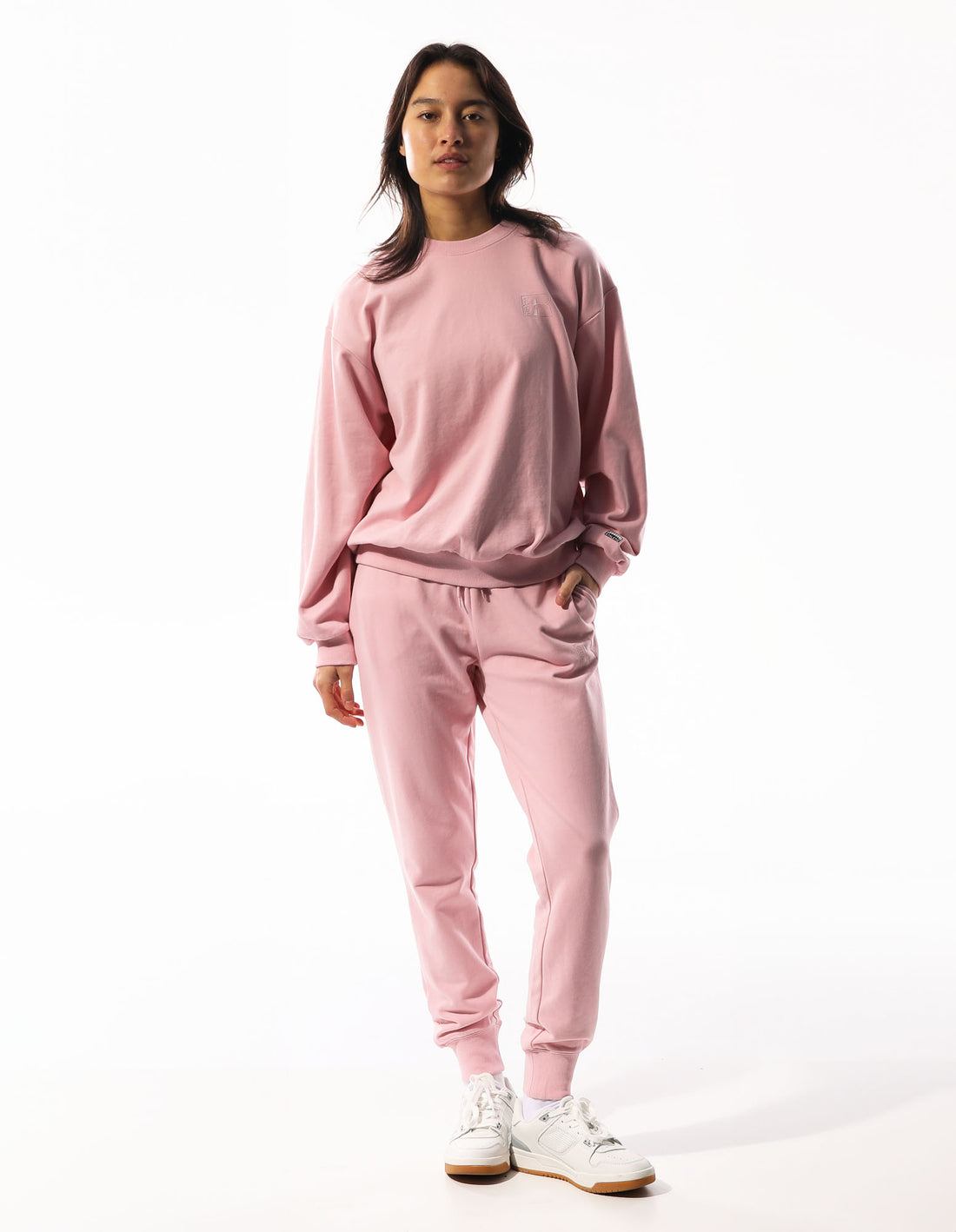 Russell Athletic Inlay Logo Unbrushed Track pants Donna Rosa | 0496OSHVC