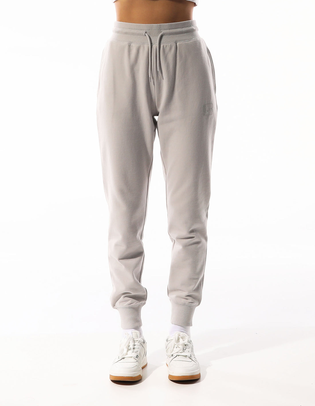 Russell Athletic Inlay Logo Unbrushed Track pants Donna Beige | 5190QCBXY