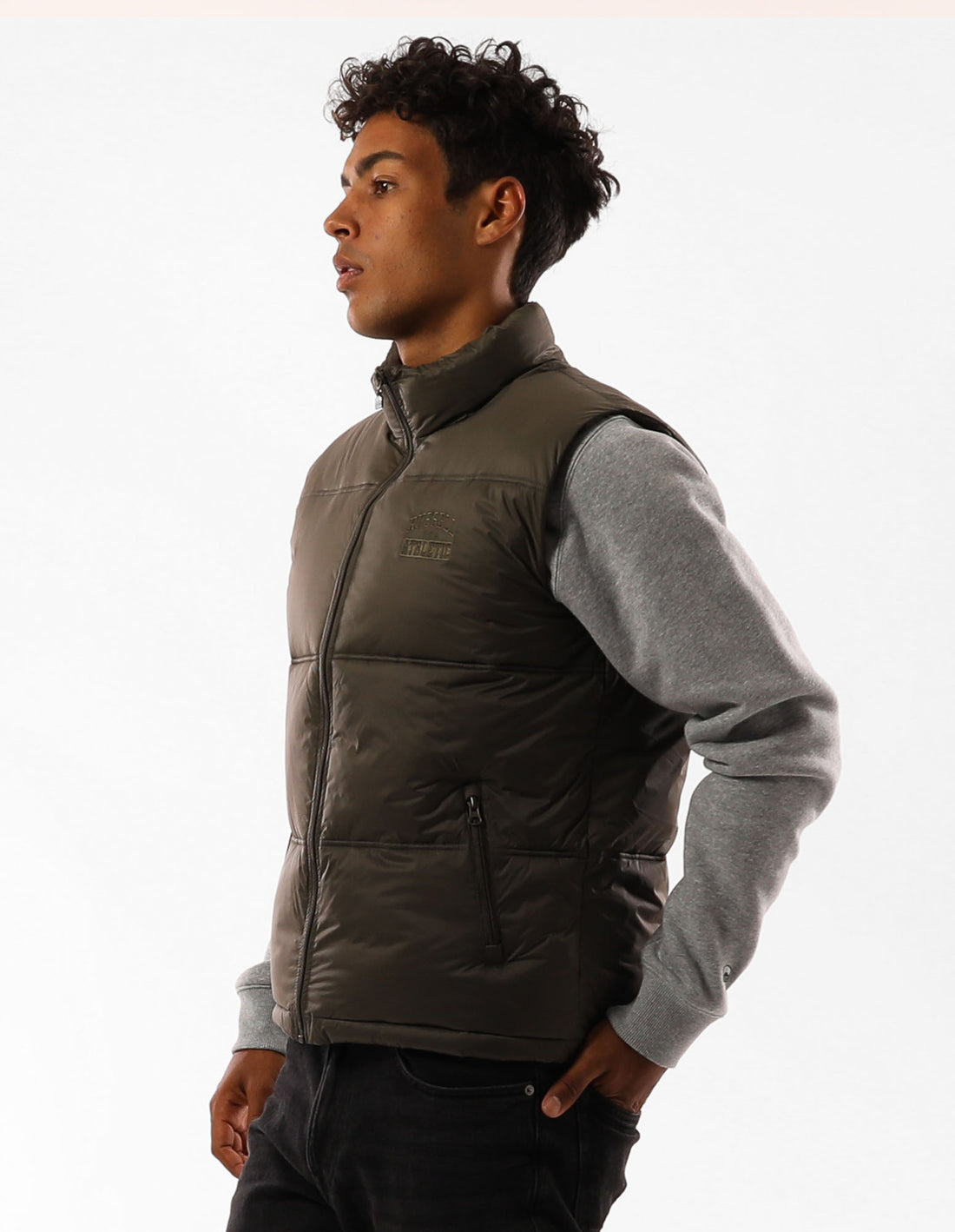 Russell Athletic Kennedy Vest Piumino Puffer Uomo Verde Oliva | 2139HMWSK