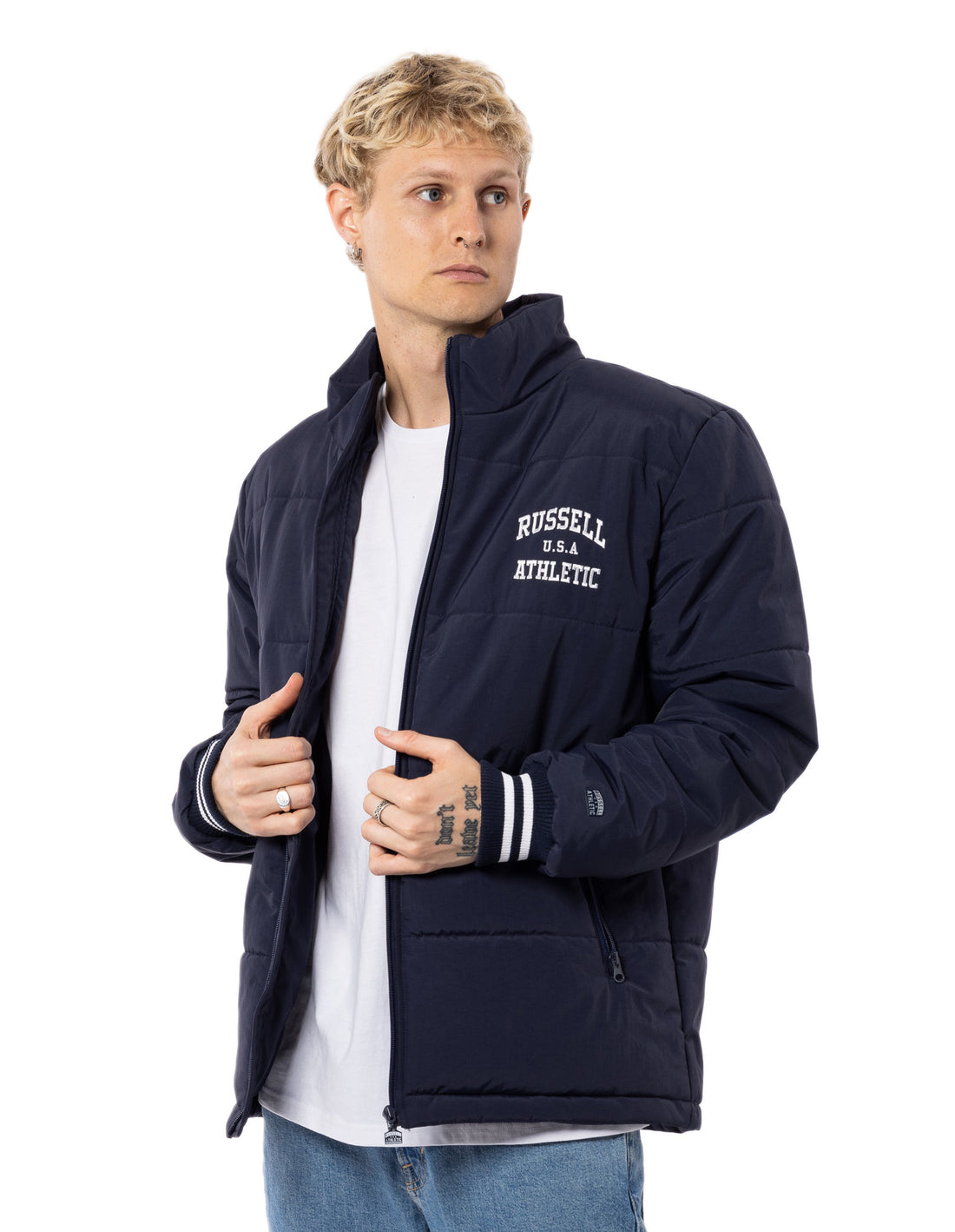 Russell Athletic Klute Piumino Puffer Uomo Blu Marino | 3946UYCZV