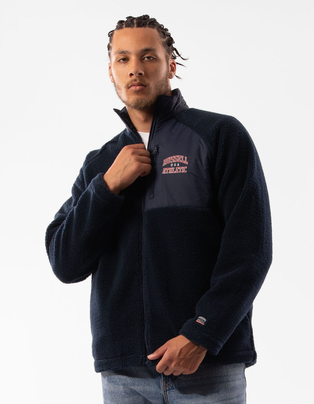 Russell Athletic Lewis Polar Fleece Giacche Uomo Blu Marino | 2143MJIAQ