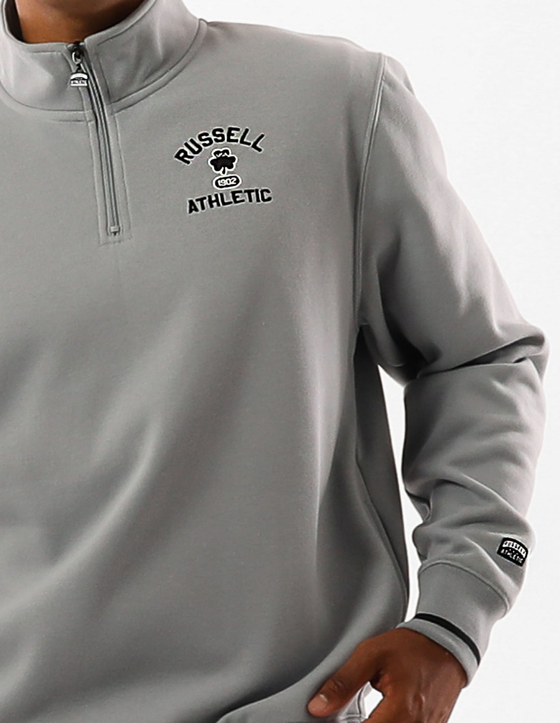 Russell Athletic Lexington 1/4 Zip Top Uomo Grigie | 3472AMRTZ