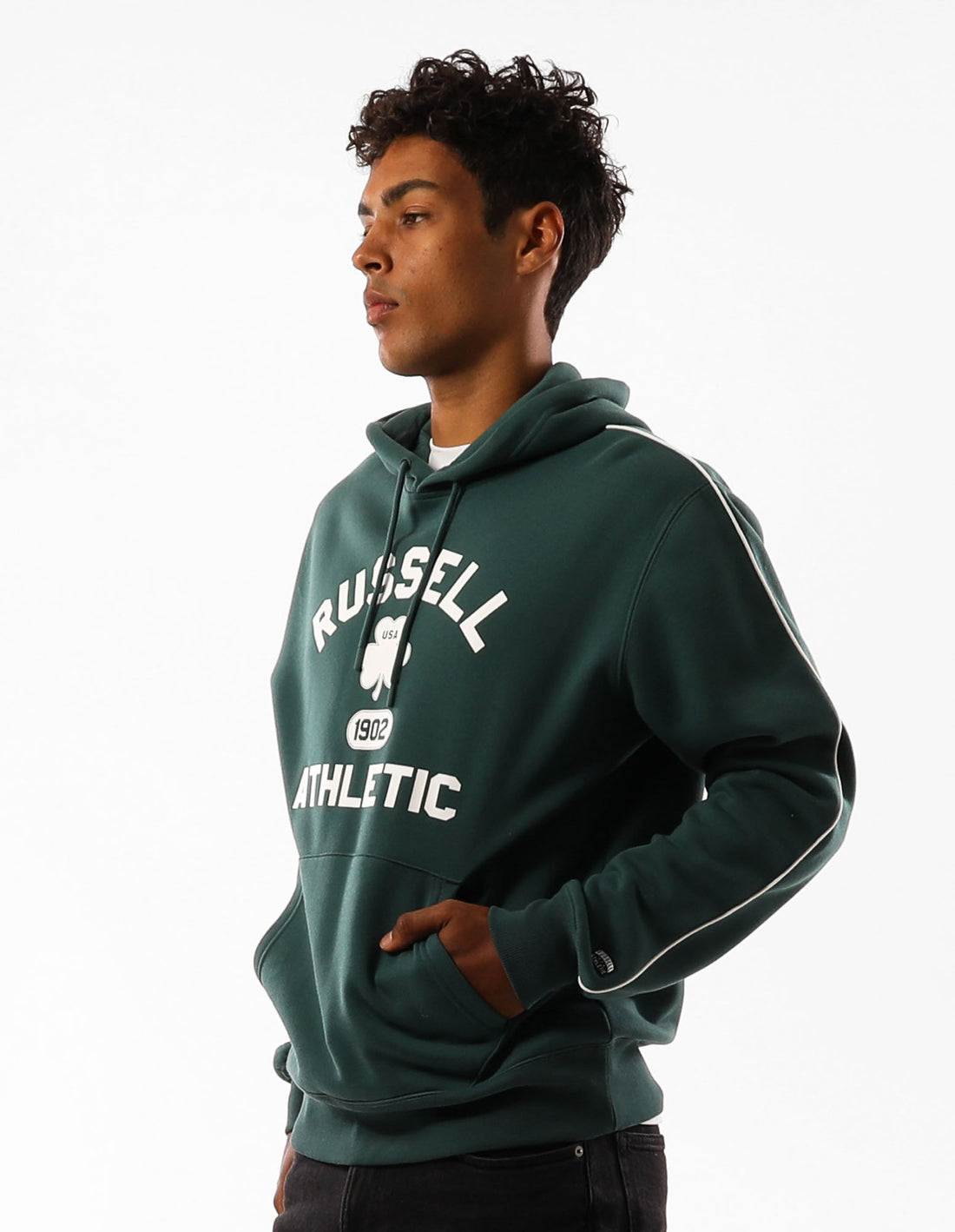 Russell Athletic Lexington Felpa con Cappuccio Uomo Verdi | 4085VPOBE