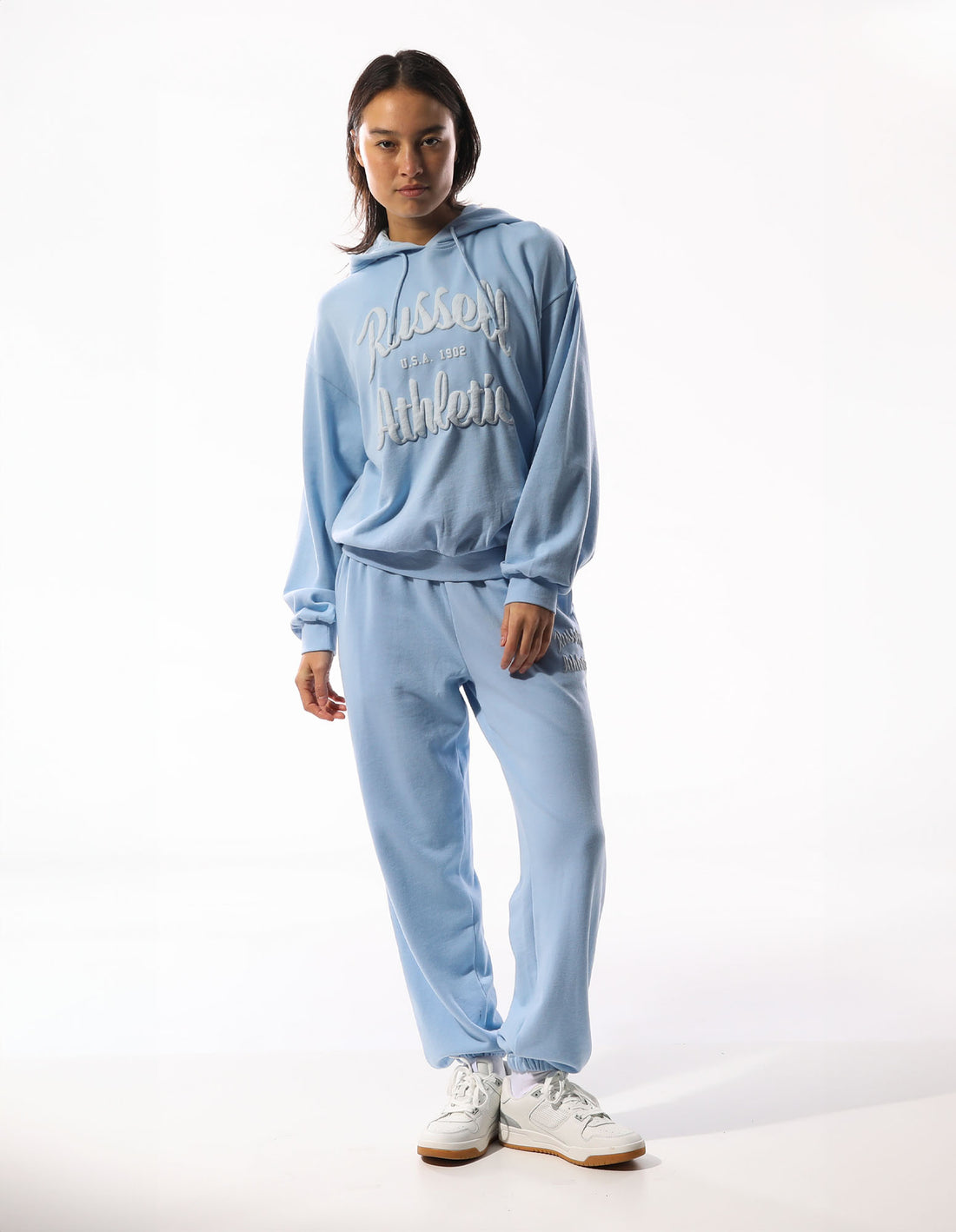 Russell Athletic Maplewood Oversized Felpa con Cappuccio Donna Blu | 3197YDWVZ