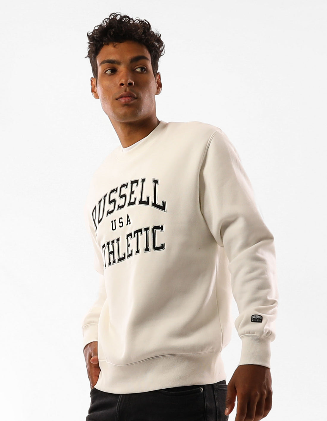 Russell Athletic Melrose Maglioni Girocollo Uomo Beige | 1679KSCXV