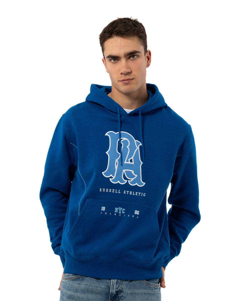 Russell Athletic Midfielder Felpa con Cappuccio Uomo Blu | 4753XYHDZ