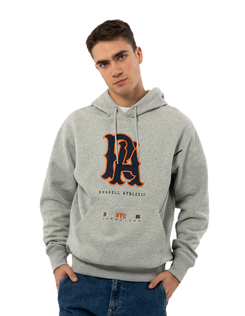 Russell Athletic Midfielder Felpa con Cappuccio Uomo Grigie | 2175TUXWZ