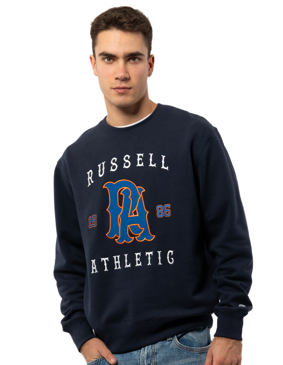 Russell Athletic Midfielder Maglioni Girocollo Uomo Blu Marino | 4728JXTPZ