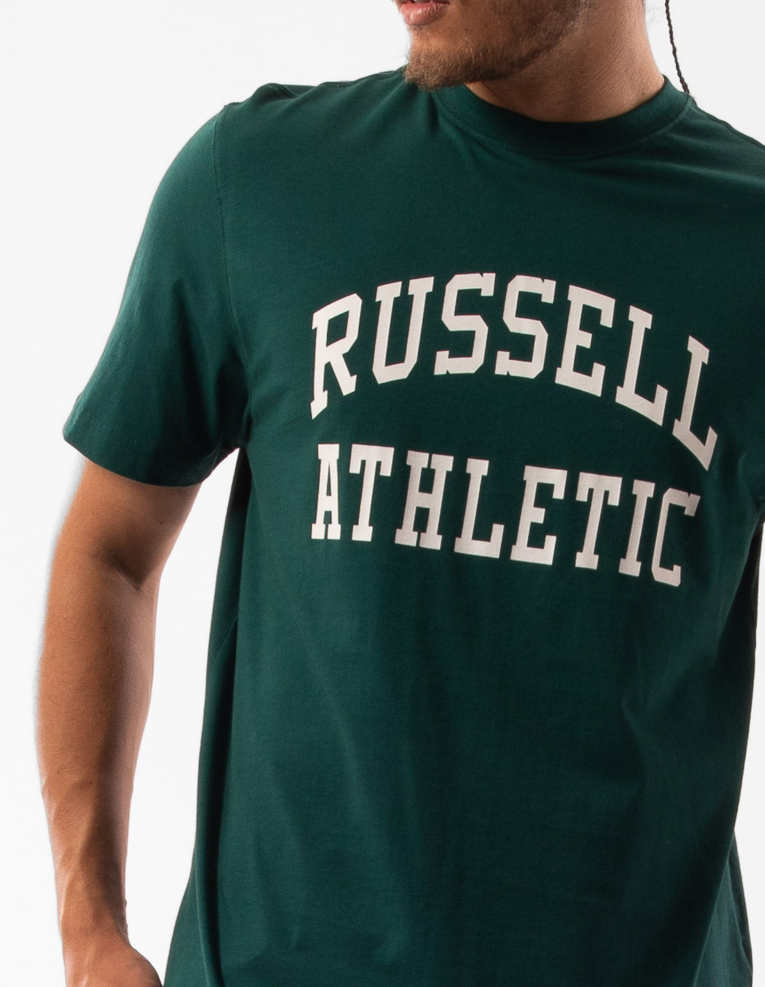 Russell Athletic Originals Arch Logo Magliette Uomo Verdi | 1874TJWPK