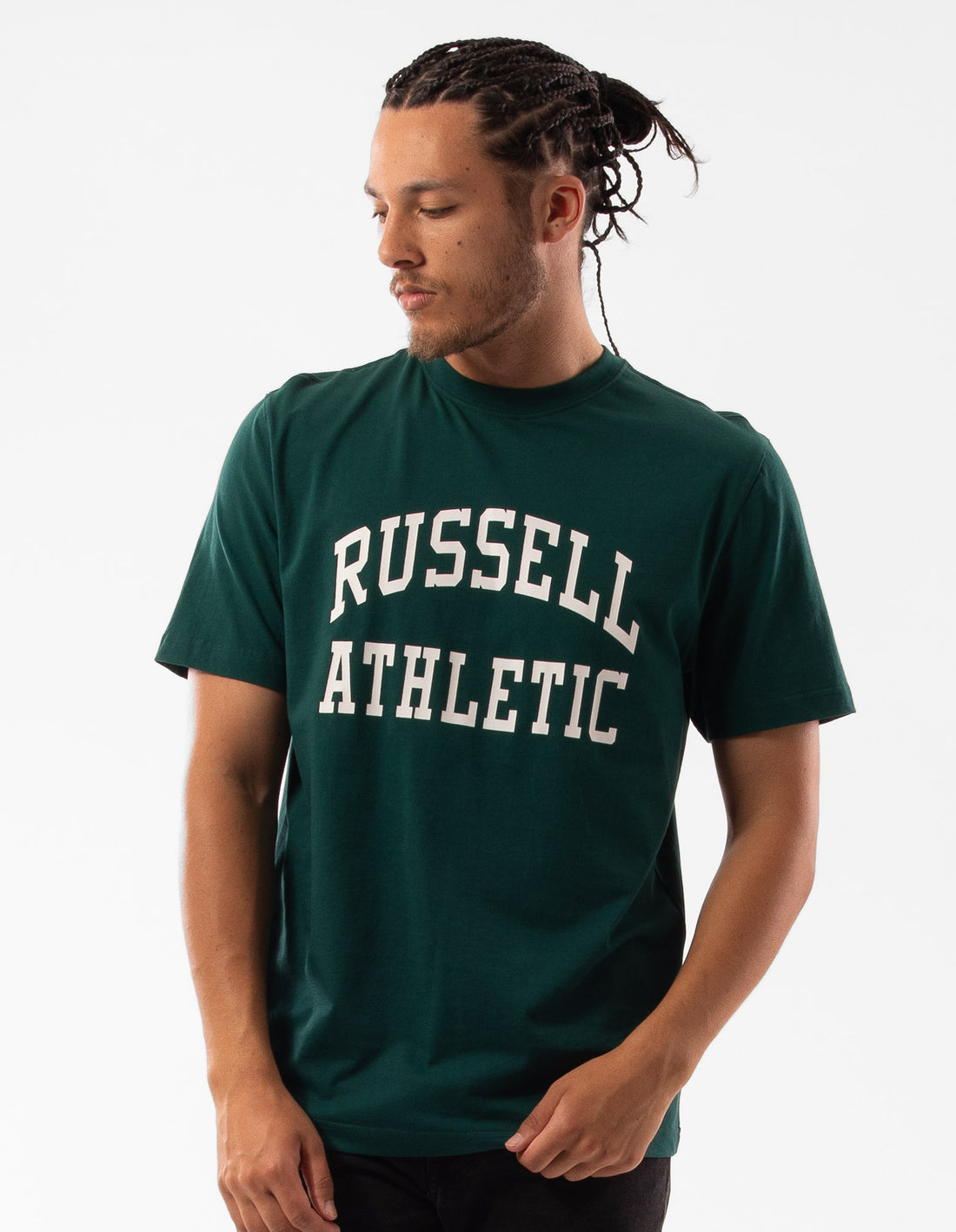 Russell Athletic Originals Arch Logo Magliette Uomo Verdi | 1874TJWPK