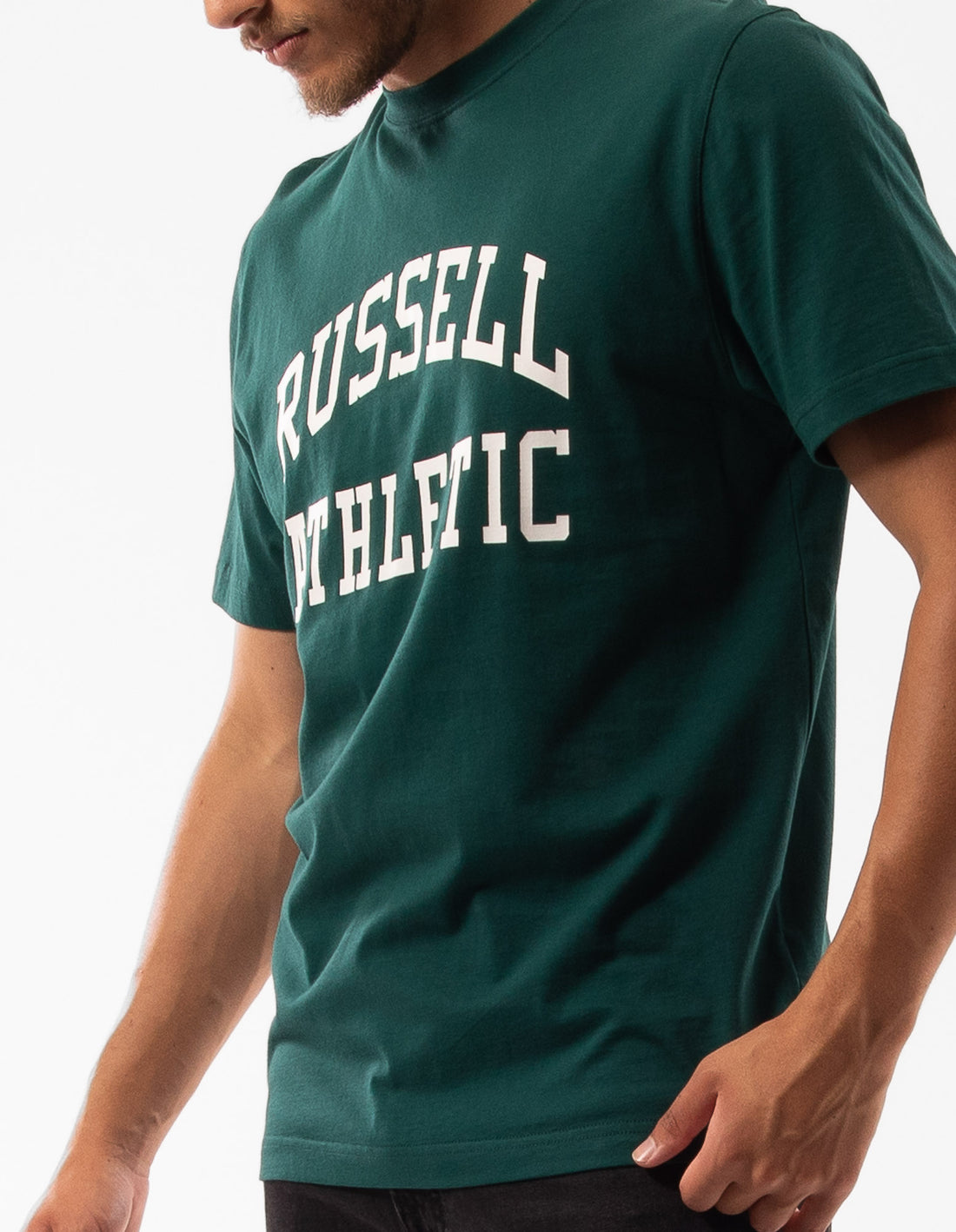 Russell Athletic Originals Arch Logo Magliette Uomo Verdi | 1874TJWPK