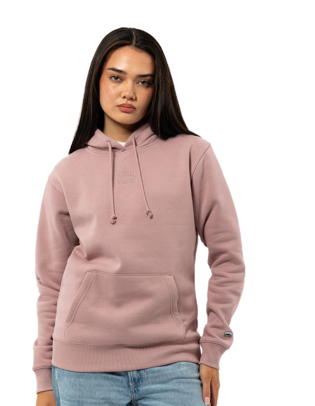 Russell Athletic Originals Embriodered Felpa con Cappuccio Donna Rosa | 8672QASGD