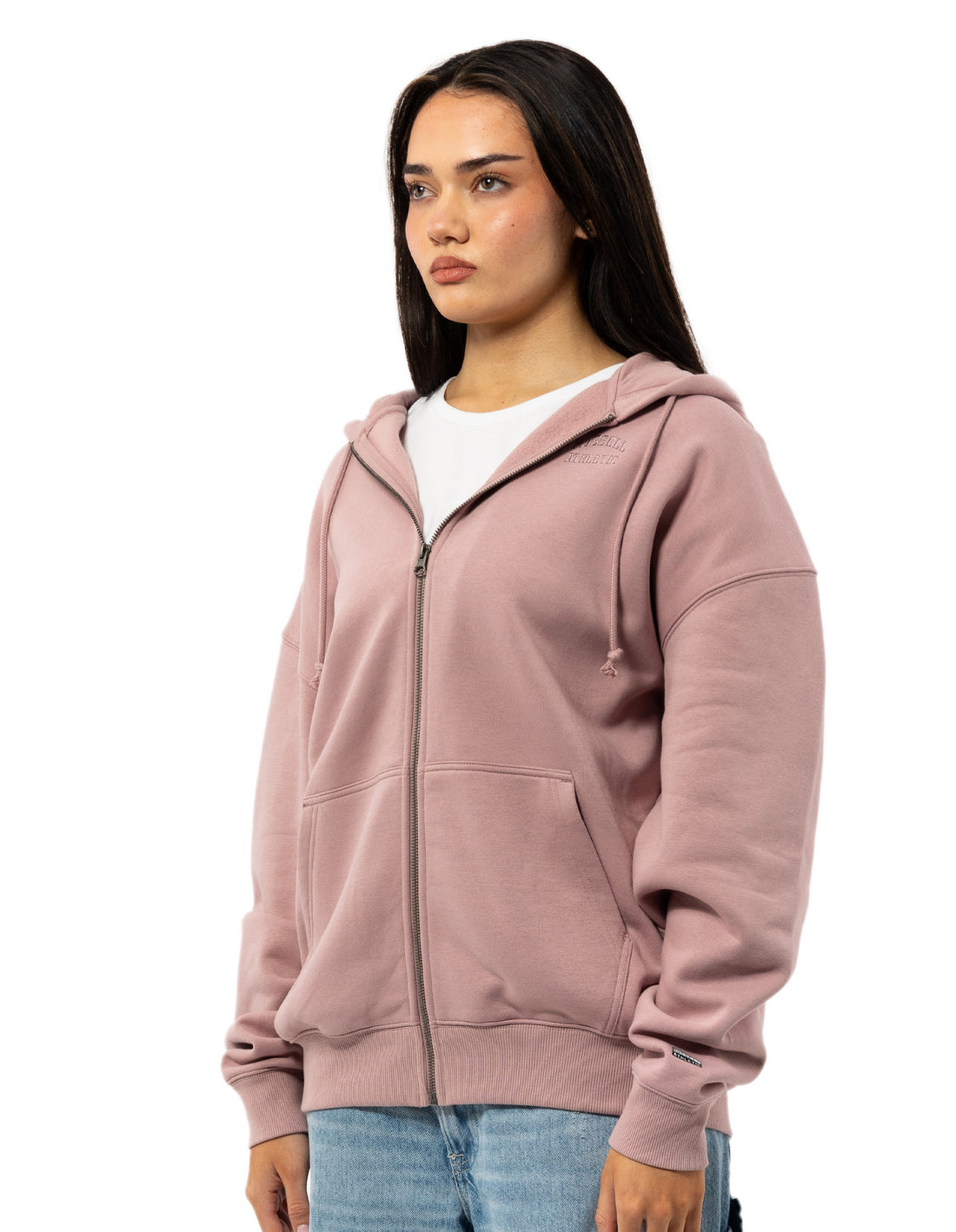 Russell Athletic Originals Embroidered Zip Through Felpa con Cappuccio Donna Rosa | 9526MCEUG